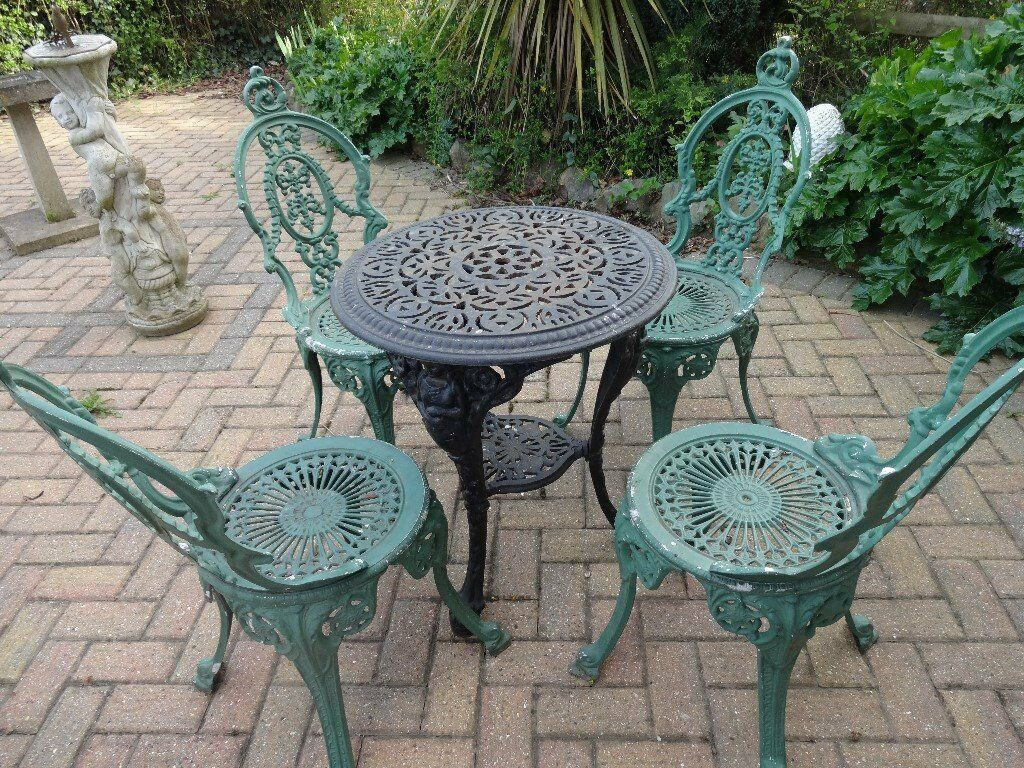 Best ideas about Cast Iron Patio Furniture
. Save or Pin GARDEN FURNITURE SET CAST IRON TABLE AND 4 CAST Now.