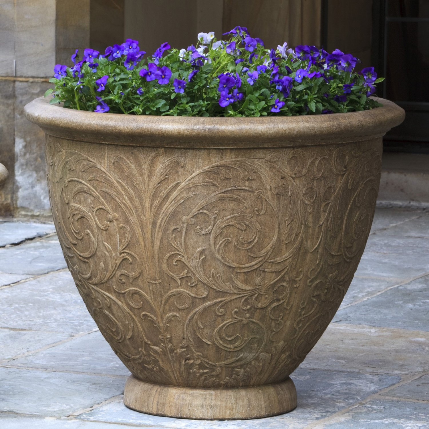 Best ideas about Cast Stone Planters
. Save or Pin Campania International Arabesque Cast Stone Planter Now.