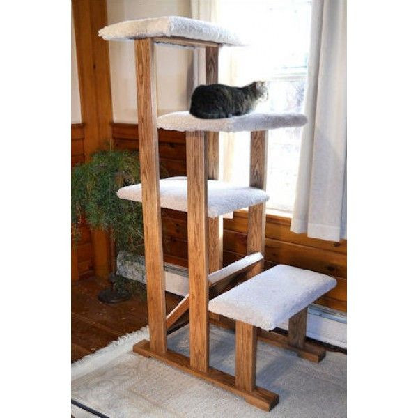 Best ideas about Cat Tree DIY Plans
. Save or Pin Solid Wood Quad Perch Cat Tree Cats Now.