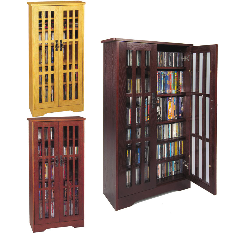 Best ideas about Cd Storage Cabinet
. Save or Pin Leslie Dame CD Storage Cabinet With Glass Doors Oak Now.