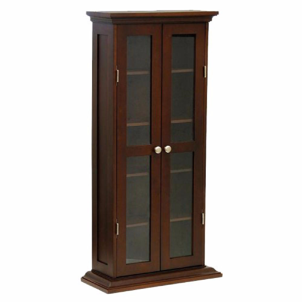 Best ideas about Cd Storage Cabinet
. Save or Pin Media Storage Cabinet Wood Glass Doors CD DVD Display Rack Now.