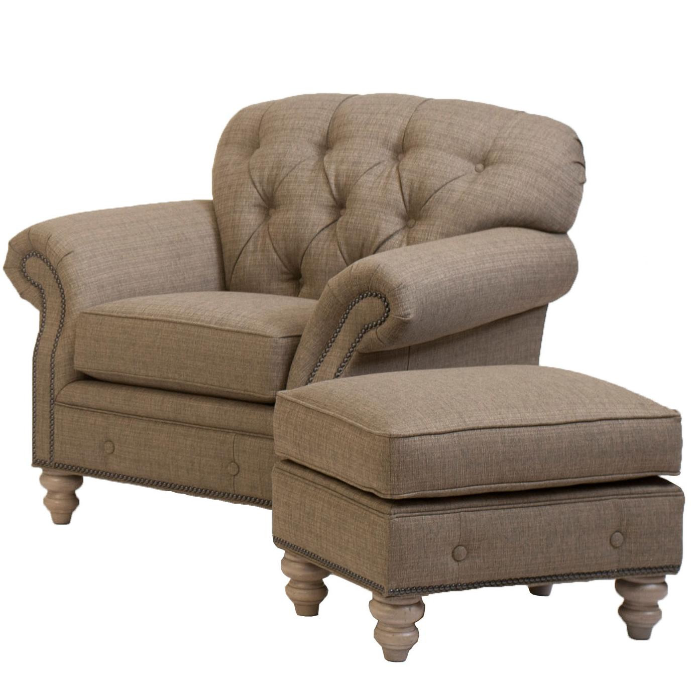 Best ideas about Chair And Ottoman
. Save or Pin Traditional Button Tufted Chair and Ottoman bination by Now.