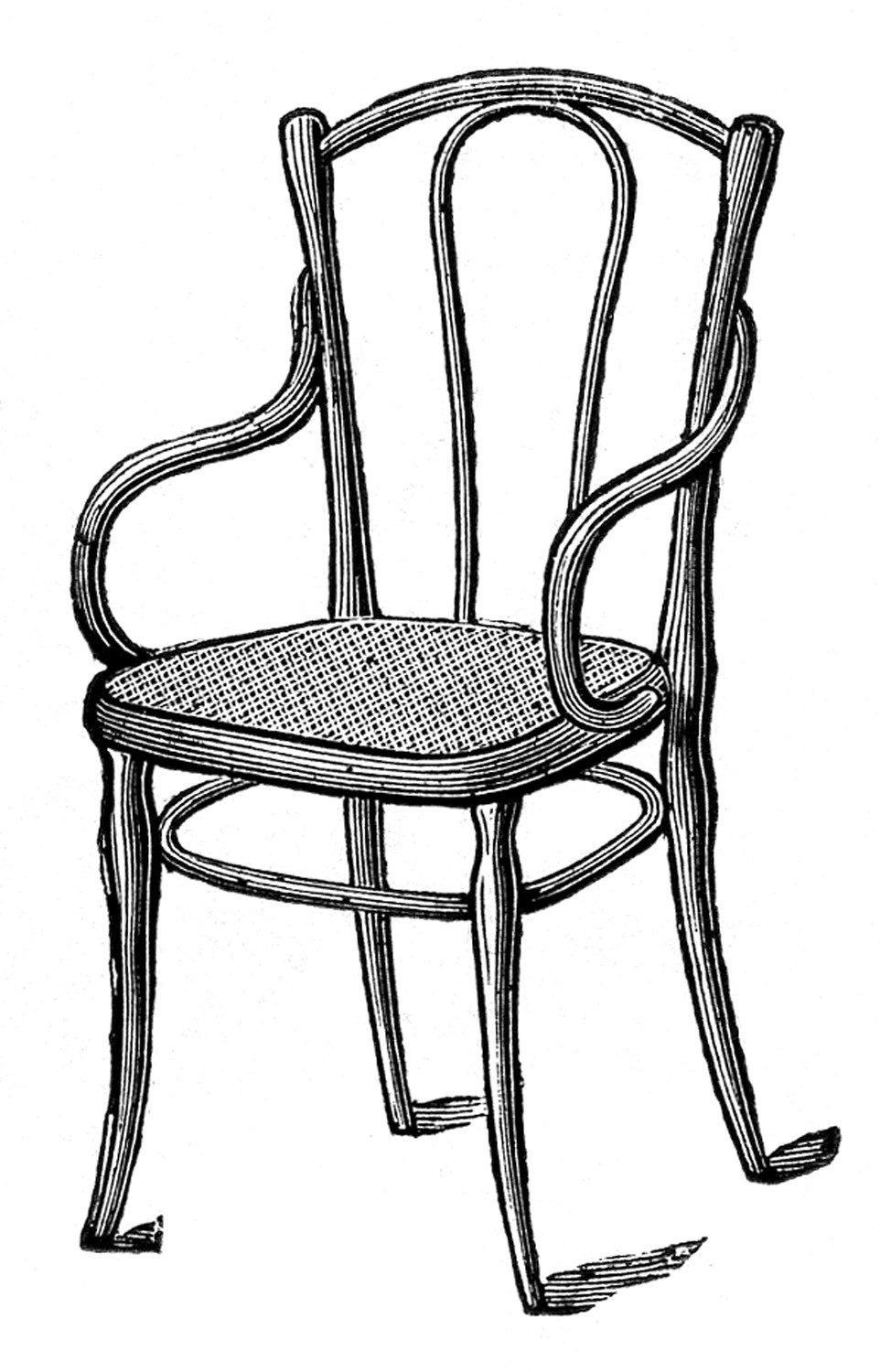 Best ideas about Chair Clip Art
. Save or Pin Antique Caned Bentwood Chairs The Graphics Fairy Now.