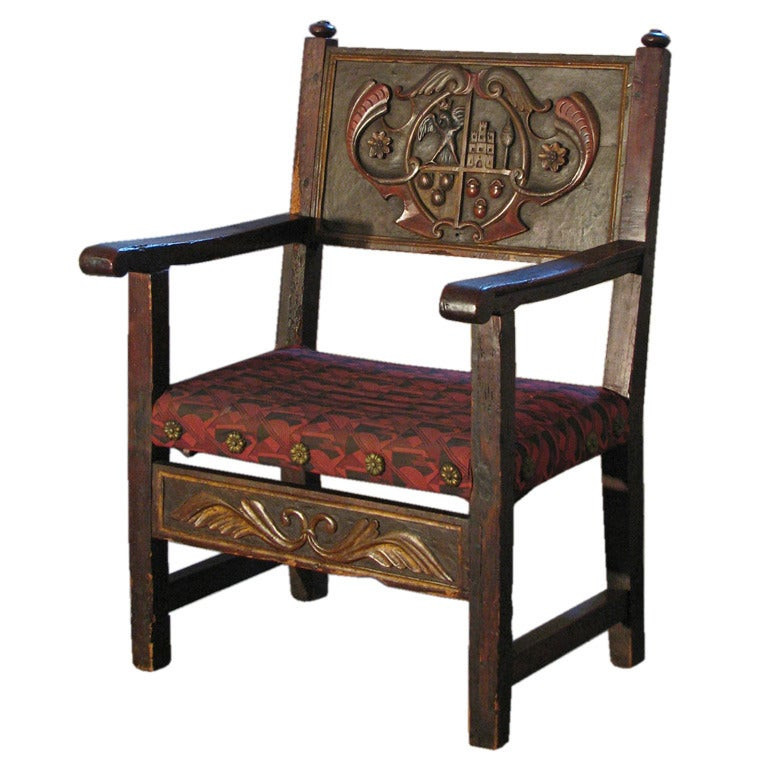 Best ideas about Chair In Spanish
. Save or Pin Spanish 17th century Baroque Armorial Armchair For Sale at Now.