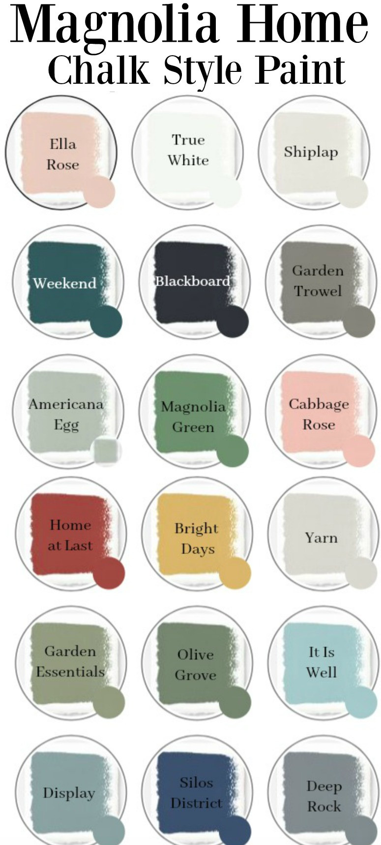 Best ideas about Chalk Paint Colors
. Save or Pin Magnolia Home Chalk Style Paint Colors Overview Now.