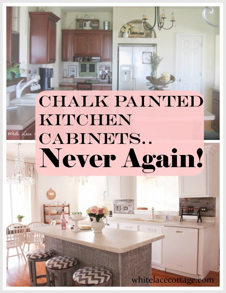 Best ideas about Chalk Paint Kitchen Cabinets
. Save or Pin Chalk Painted Kitchen Cabinets Never Again White Lace Now.