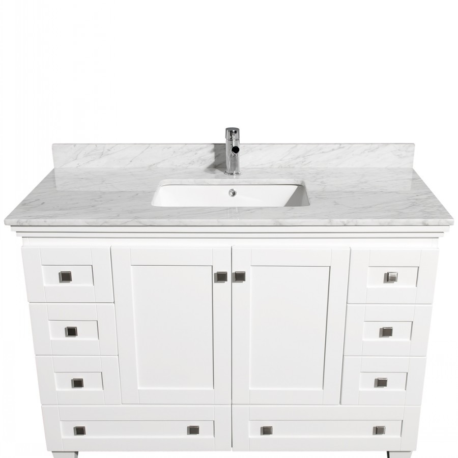 Best ideas about Cheap Bathroom Vanities Under $100
. Save or Pin Wyndham Collection Acclaim White 48" Traditional Single Now.