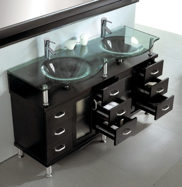 Best ideas about Cheap Bathroom Vanities Under $100
. Save or Pin Virtu USA MD 61 ES Rocco Espresso Double Sink Bathroom Now.