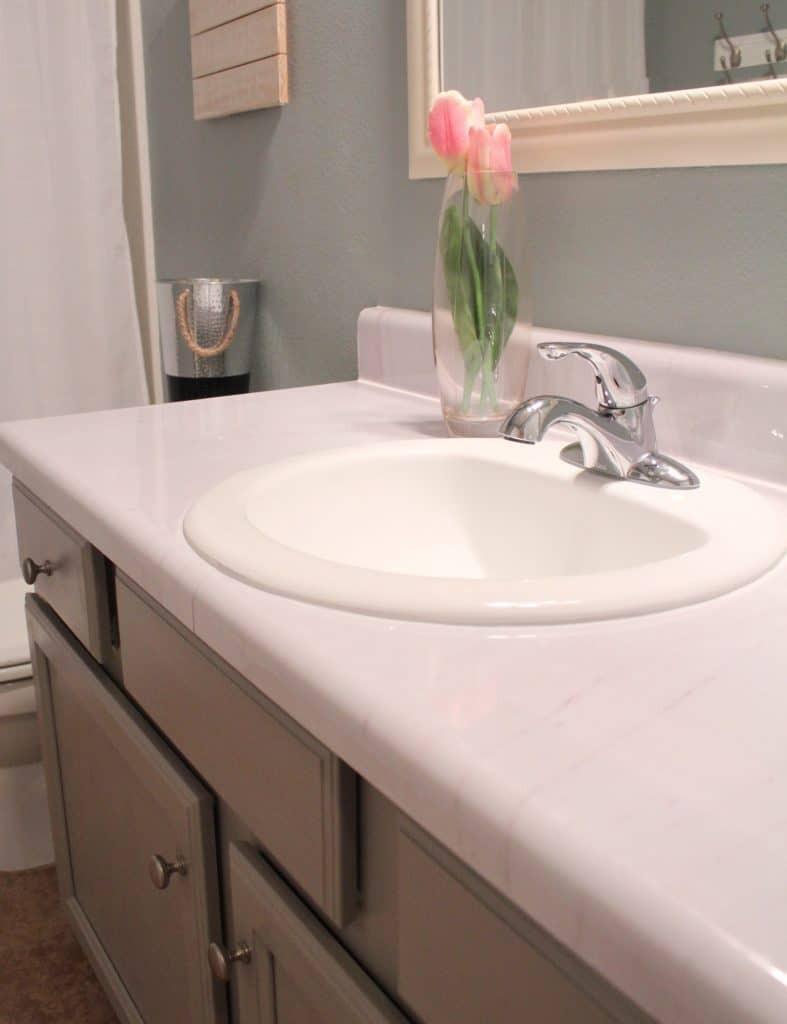 Best ideas about Cheap Bathroom Vanities Under $100
. Save or Pin Bathroom Update for under $100 including DIY Faux Marble Now.
