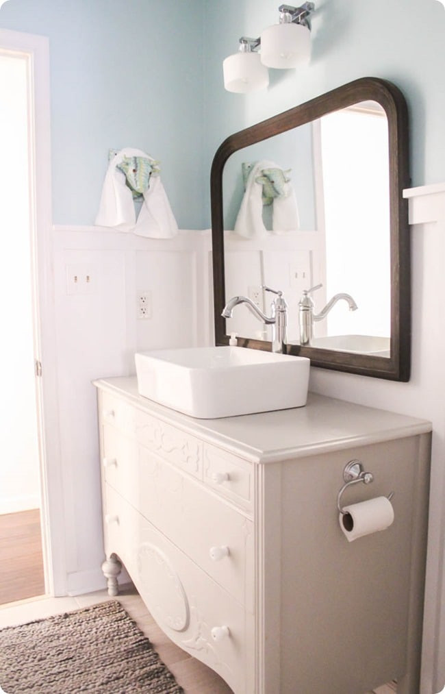 Best ideas about Cheap Bathroom Vanities Under $100
. Save or Pin Vintage Modern Bathroom Reveal $100 Room Challenge Now.