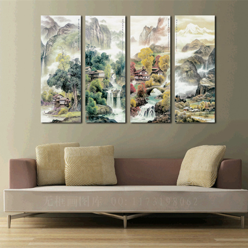 Best ideas about Cheap Canvas Wall Art
. Save or Pin 4 piece canvas art cheap Modern wall panel decor 4 Now.