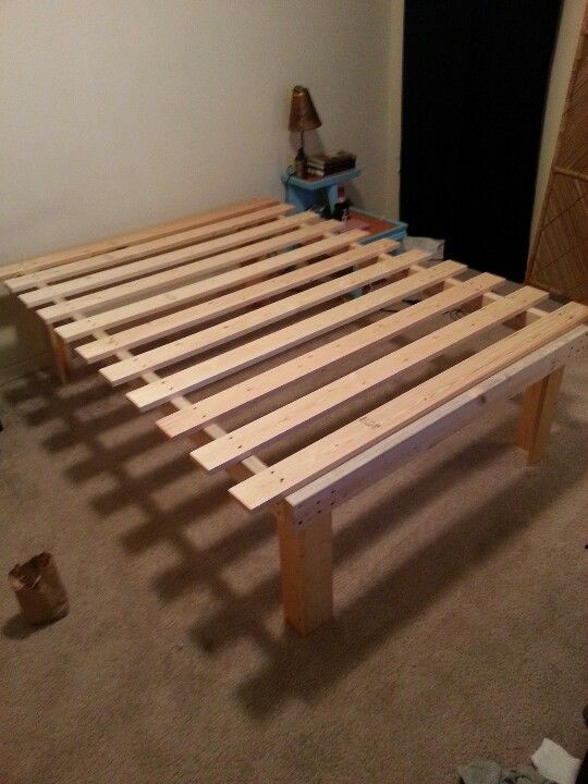 Best ideas about Cheap DIY Bed Frame
. Save or Pin Very cheap and easy diy queen platform bed $55 I want Now.
