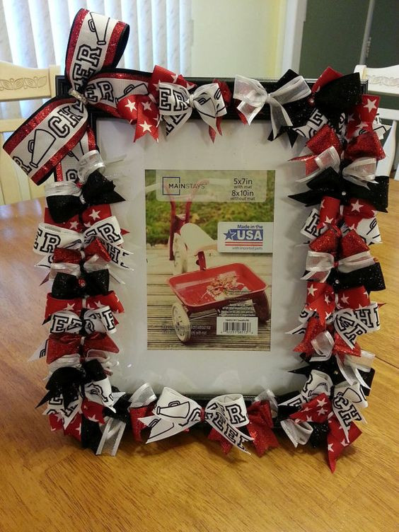 Best ideas about Cheer Gifts DIY
. Save or Pin Custom Cheering Picture Frame made to match your by Now.