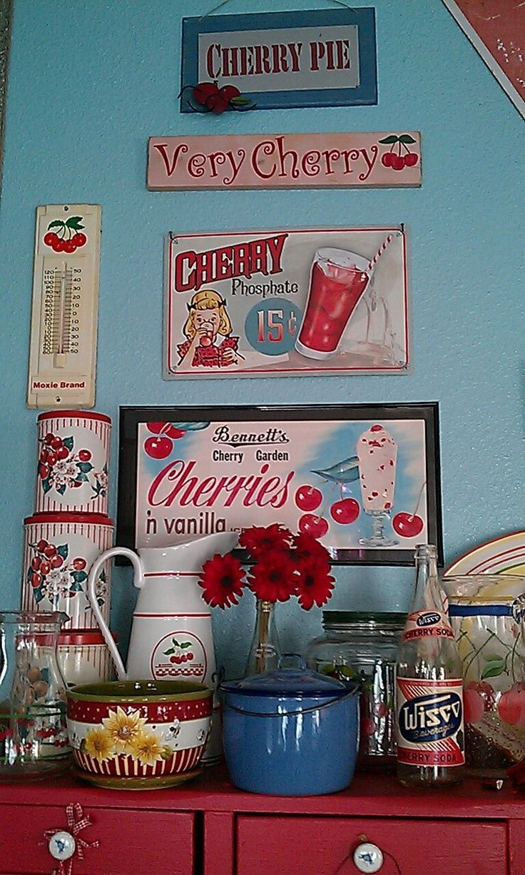 Best ideas about Cherry Kitchen Decorations
. Save or Pin Best 25 Retro kitchen decor ideas on Pinterest Now.