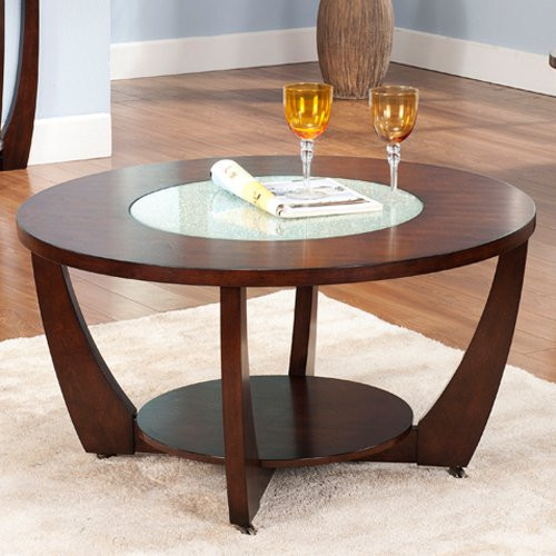 Best ideas about Cherry Wood Coffee Table
. Save or Pin Steve Silver Rafael Round Cherry Wood and Glass Coffee Now.