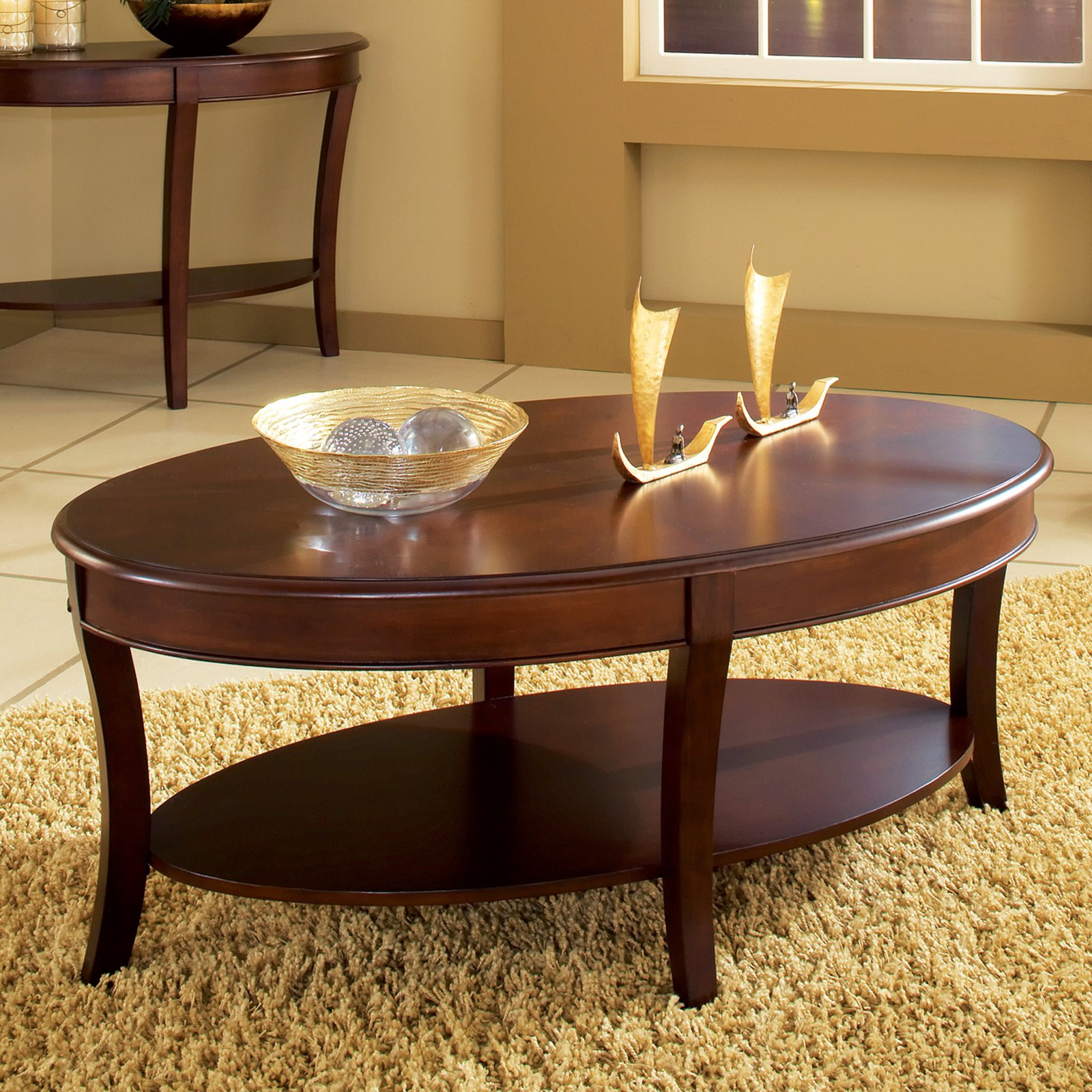 Best ideas about Cherry Wood Coffee Table
. Save or Pin Steve Silver Troy Oval Cherry Wood Coffee Table Coffee Now.