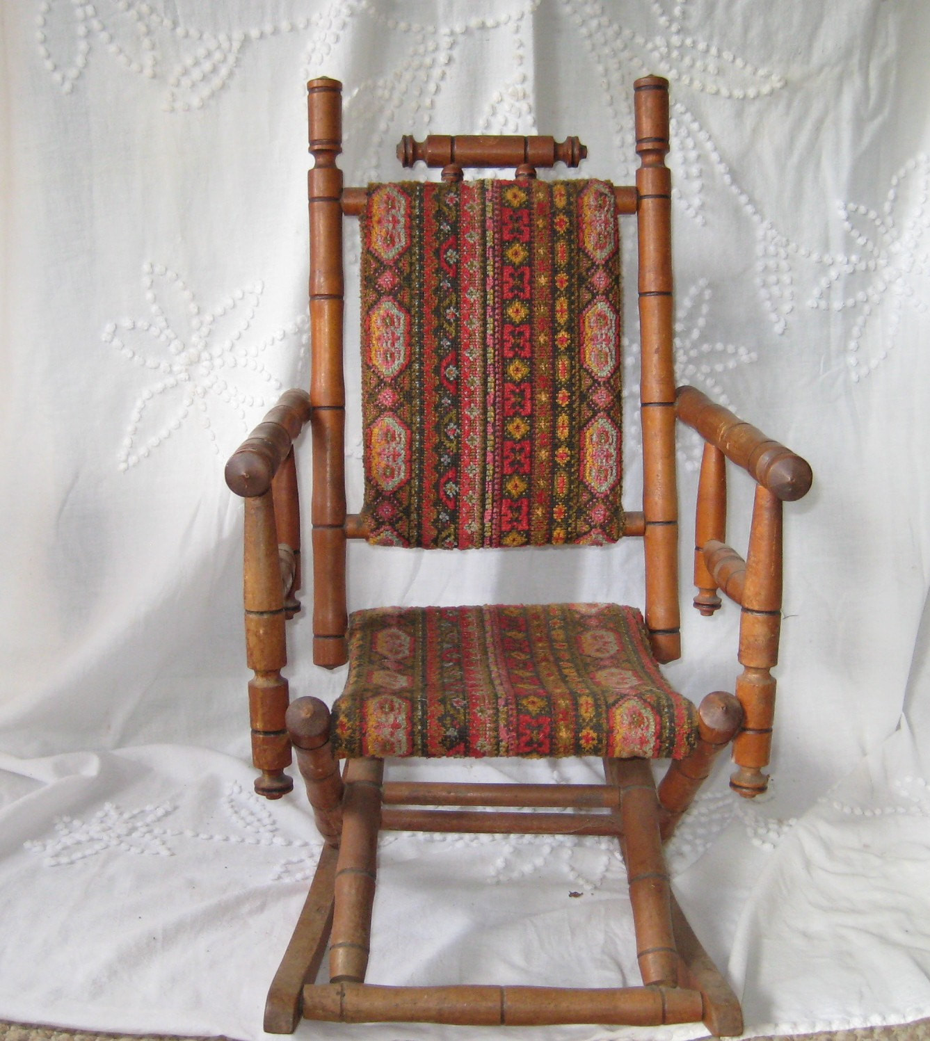 Best ideas about Child Rocking Chair
. Save or Pin Antique Rocking Chair Childs rocking chair upholstered Now.