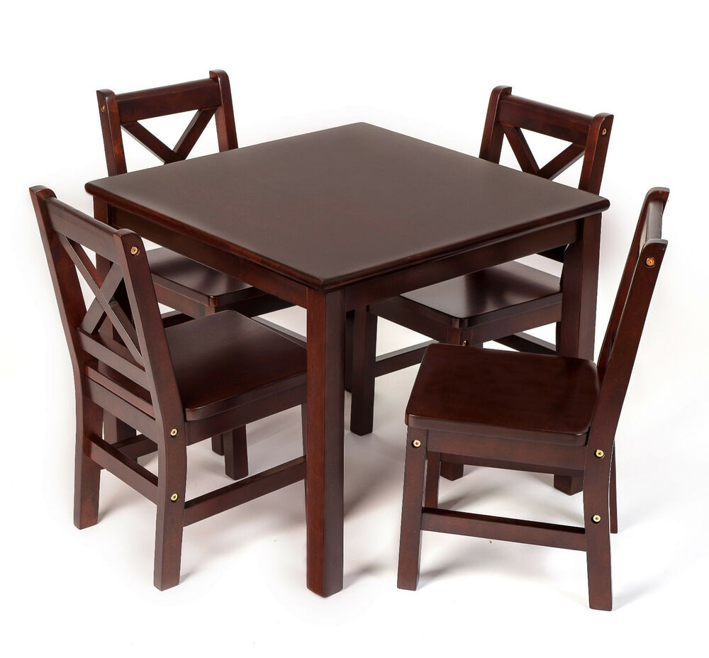 Best ideas about Childrens Table And Chairs
. Save or Pin Kids Table and Chair Set 5 Pcs Solid Hard Wood in Now.