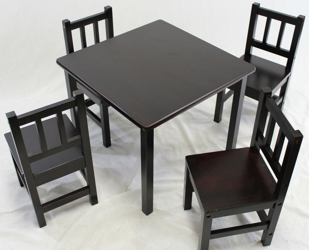 Best ideas about Childrens Table And Chairs
. Save or Pin Kids Table and Chair Set 5 Pcs Solid Hard Wood in Now.