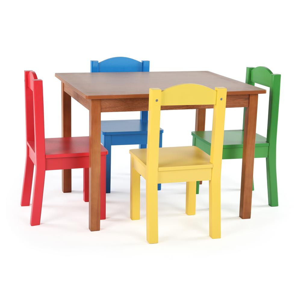 Best ideas about Childrens Table And Chairs
. Save or Pin Tot Tutors Highlight 5 Piece Natural Primary Kids Table Now.