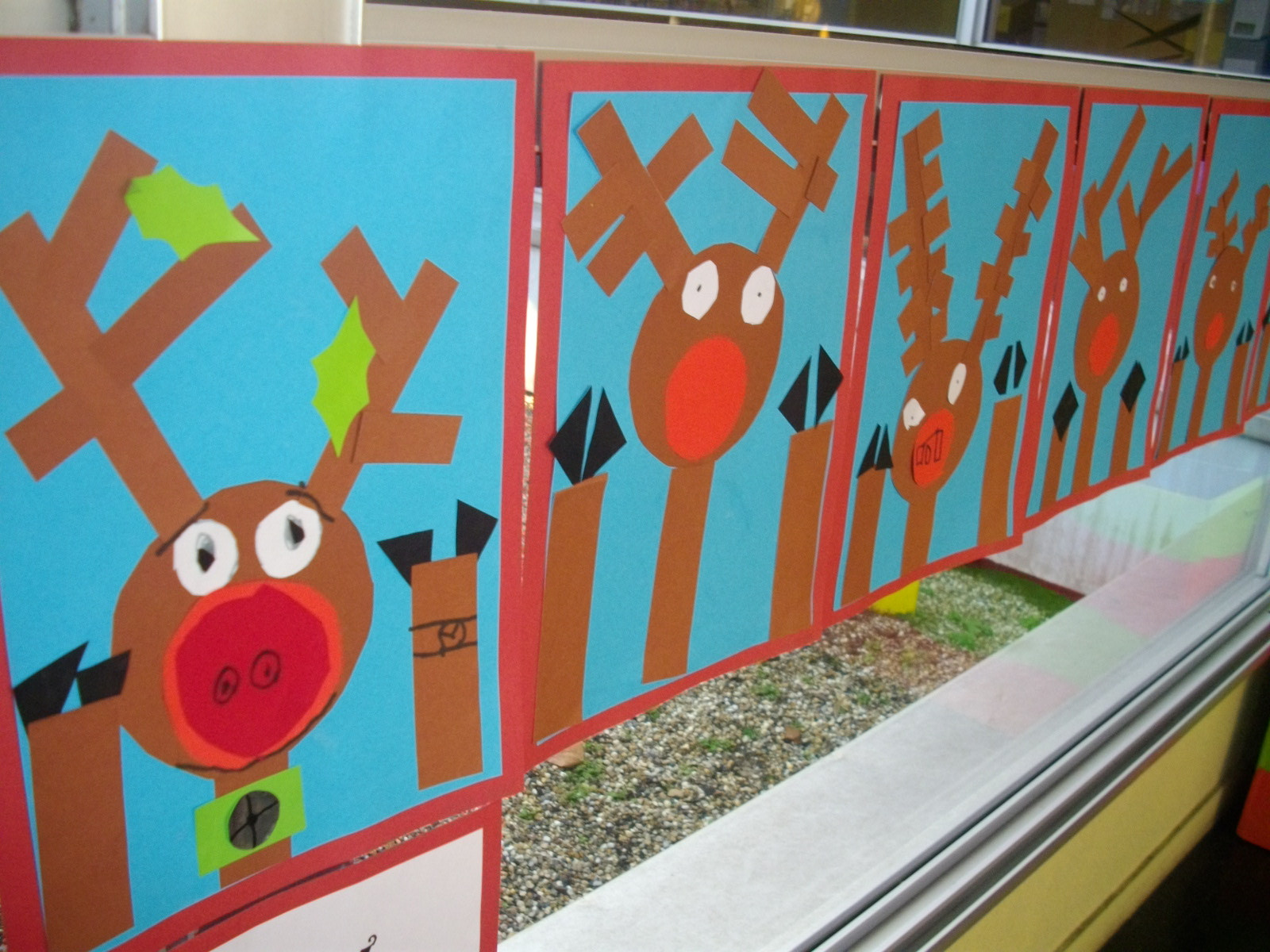 Best ideas about Christmas Art Ideas For Teachers
. Save or Pin a faithful attempt Rudolph at the Window Collage Now.