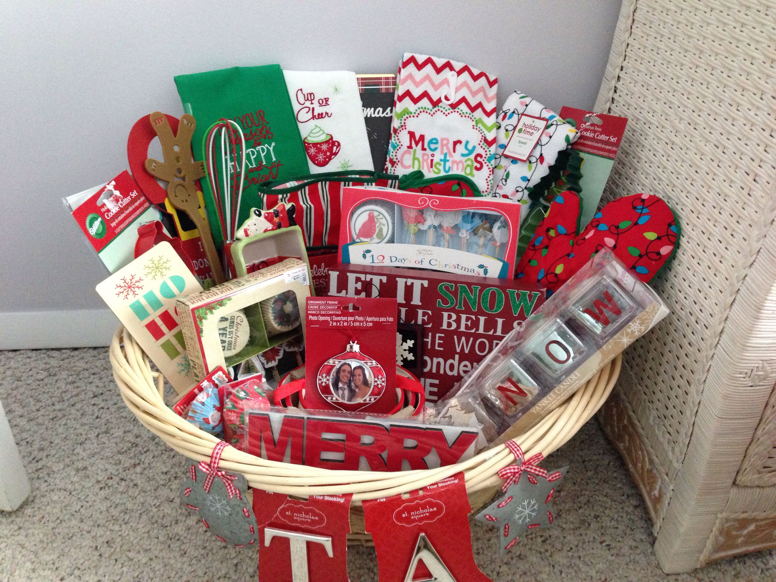 Best ideas about Christmas Baskets DIY
. Save or Pin Bridal shower holiday basket Christmas DIY Now.