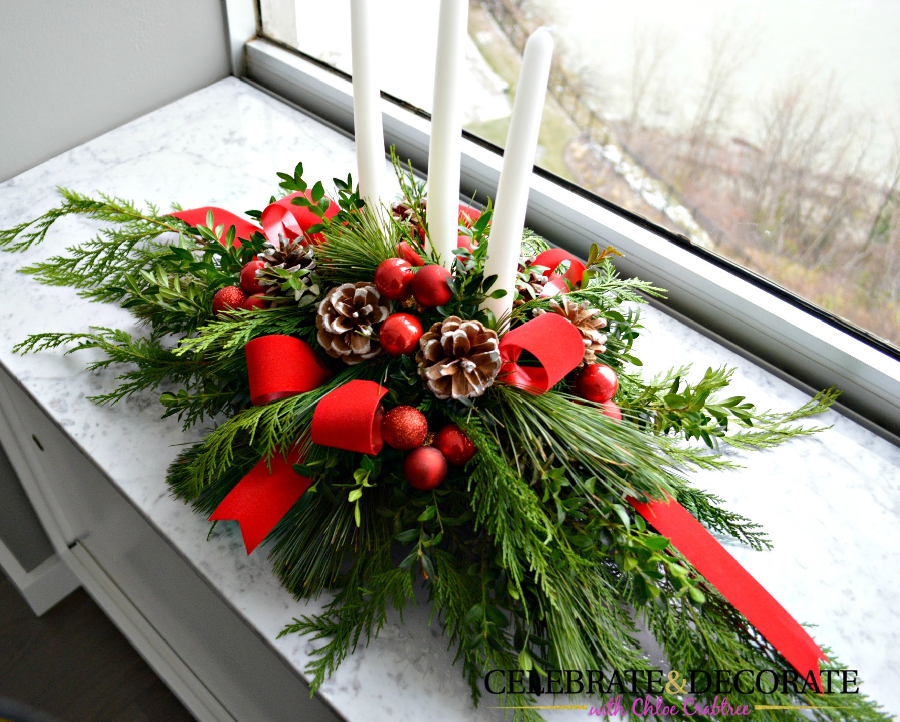 Best ideas about Christmas Centerpieces DIY
. Save or Pin DIY Evergreen Christmas Centerpiece Celebrate & Decorate Now.