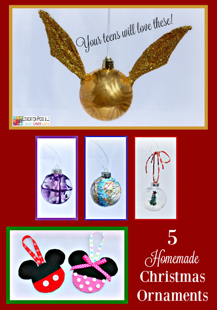 Best ideas about Christmas Craft For Teenagers
. Save or Pin 5 Homemade Christmas Ornaments Teens will want to Make Now.