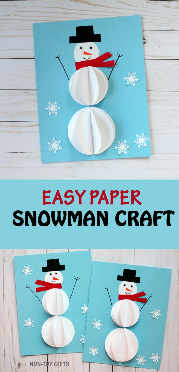 Best ideas about Christmas Crafts For Older Kids
. Save or Pin Easy paper snowman craft for kids Now.