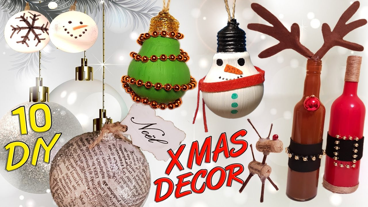 Best ideas about Christmas Decoration DIY
. Save or Pin 10 DIY Christmas recycled decoration HOW TO Now.