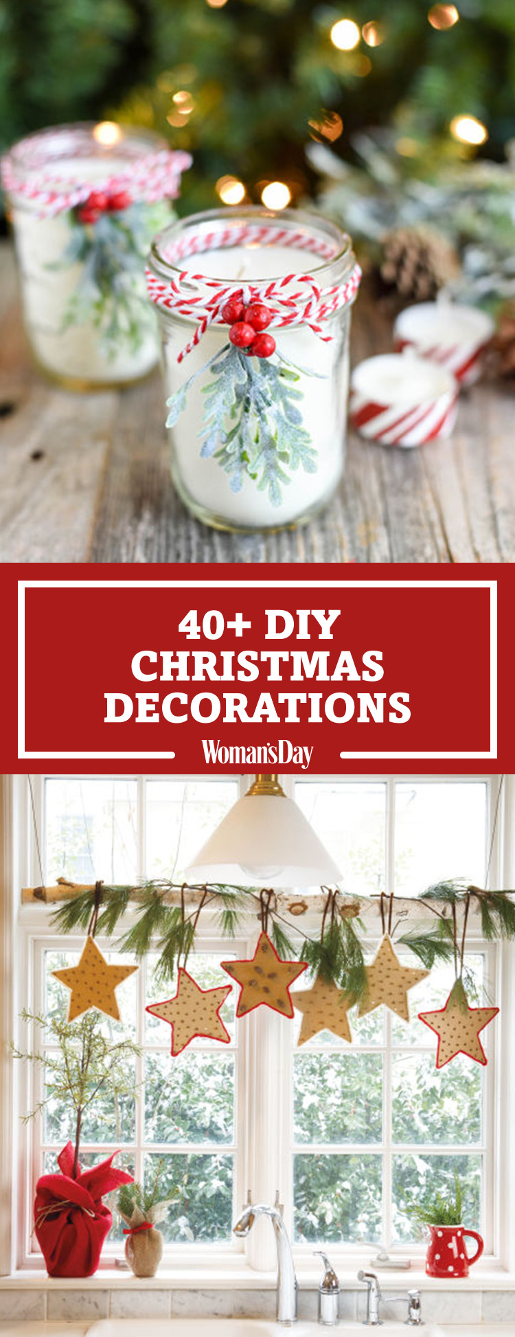Best ideas about Christmas DIY Decor
. Save or Pin 47 Easy DIY Christmas Decorations Homemade Ideas for Now.