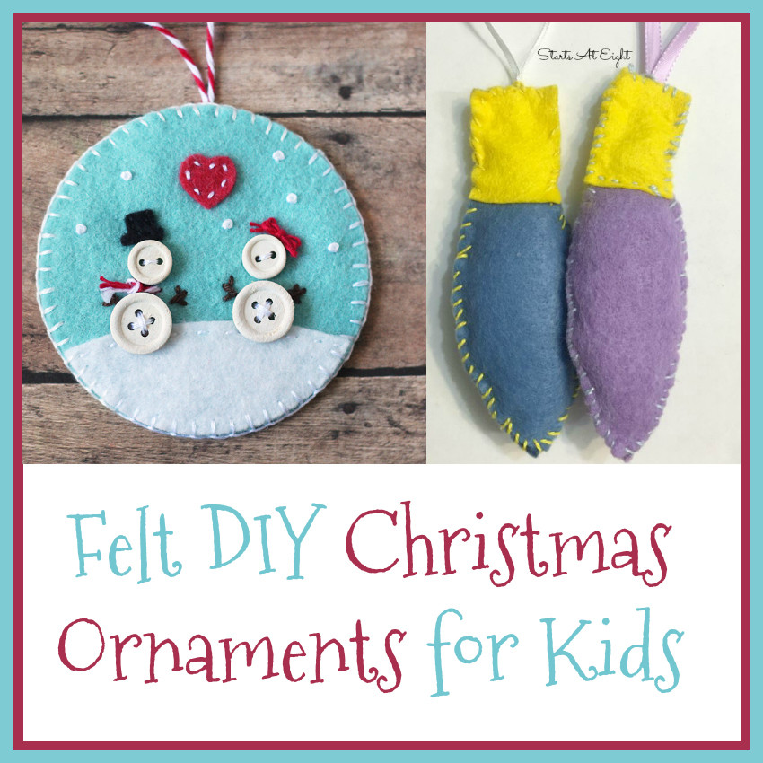 Best ideas about Christmas DIYs For Kids
. Save or Pin Felt DIY Christmas Ornaments for Kids StartsAtEight Now.