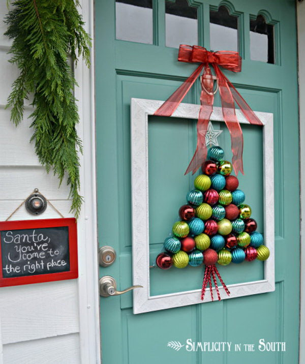 Best ideas about Christmas Door Decorations DIY
. Save or Pin 20 Creative DIY Christmas Door Decoration Ideas Now.