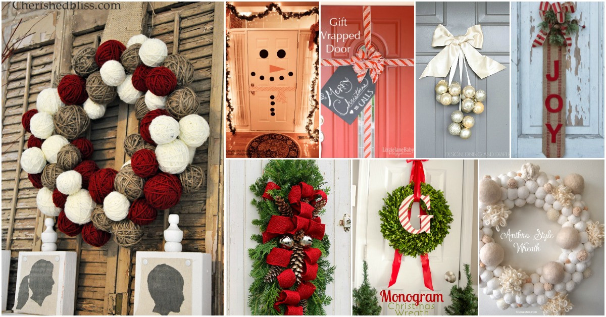 Best ideas about Christmas Door Decorations DIY
. Save or Pin 20 DIY Christmas Door Decorations To Make Your Home Now.