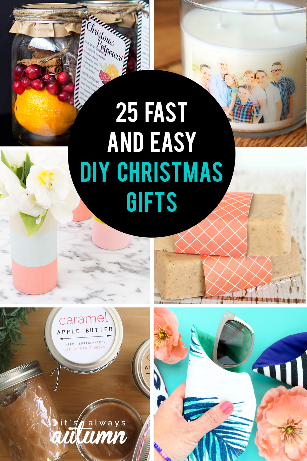 Best ideas about Christmas Gift DIY
. Save or Pin 25 easy homemade Christmas ts you can make in 15 Now.