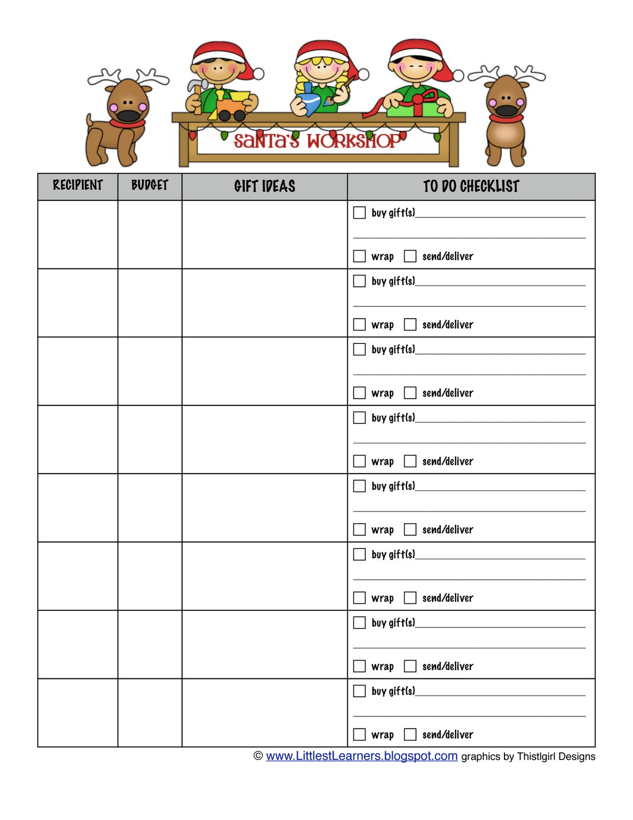 Best ideas about Christmas Gift List Templates
. Save or Pin Littlest Learners Clutter Free Classroom Blog August 2010 Now.