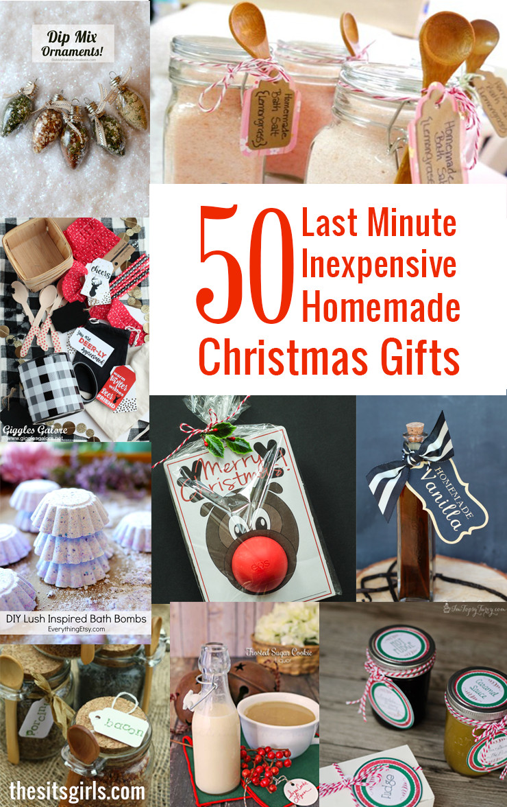 Best ideas about Christmas Gifts DIY
. Save or Pin 50 Last Minute Inexpensive Homemade Christmas Gifts Now.