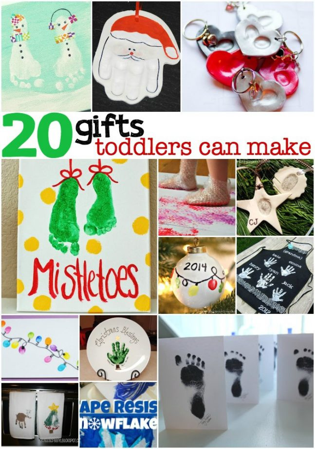 Best ideas about Christmas Gifts Toddlers Can Make
. Save or Pin 20 Gifts Toddlers Can Make with a little help Now.
