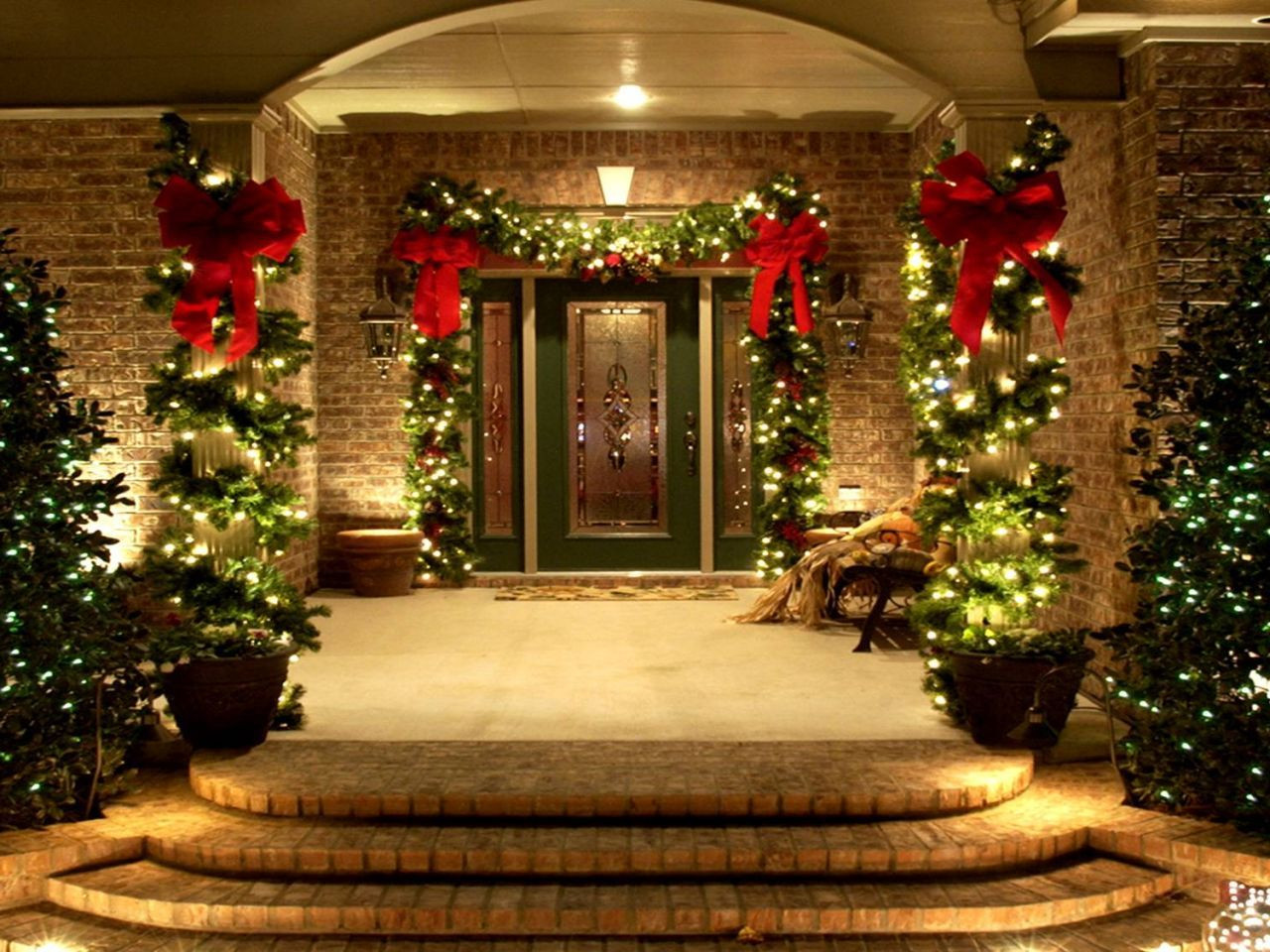 Best ideas about Christmas Ideas For Outside
. Save or Pin Use of lighting and decorative plants to the outdoor for Now.
