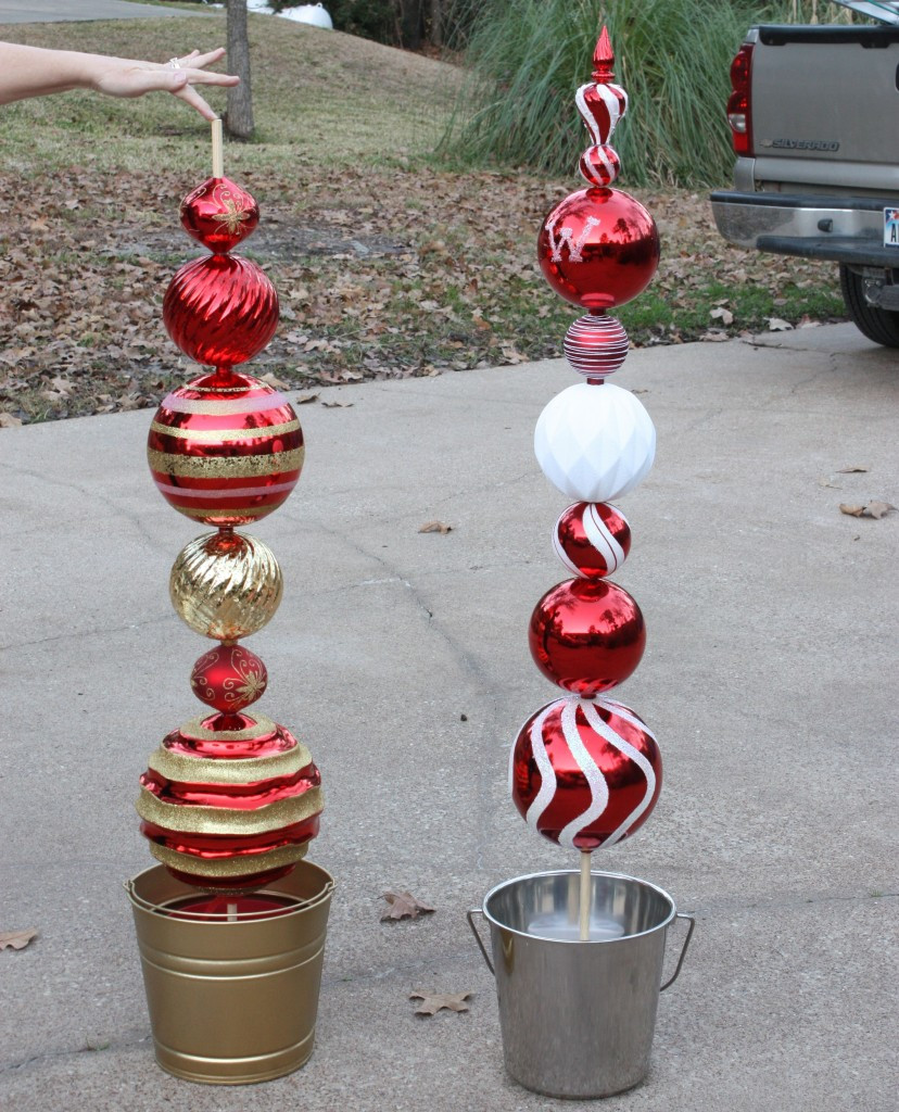 Best ideas about Christmas Ornament DIY
. Save or Pin DIY Tall Ornament Topiary Now.