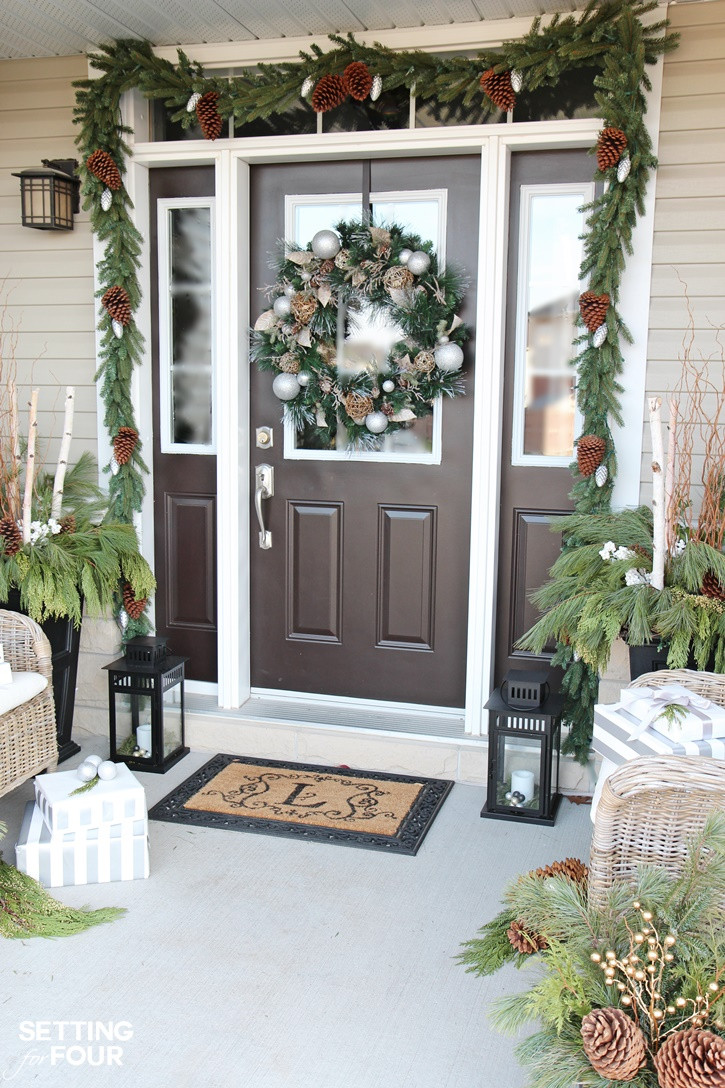 Best ideas about Christmas Outdoor Decorations
. Save or Pin Holiday Cheer Outdoor Christmas Decorations Setting for Four Now.