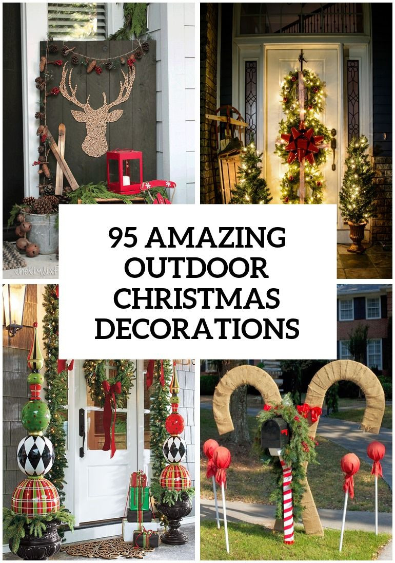 Best ideas about Christmas Outdoor Decorations
. Save or Pin 95 Amazing Outdoor Christmas Decorations Now.