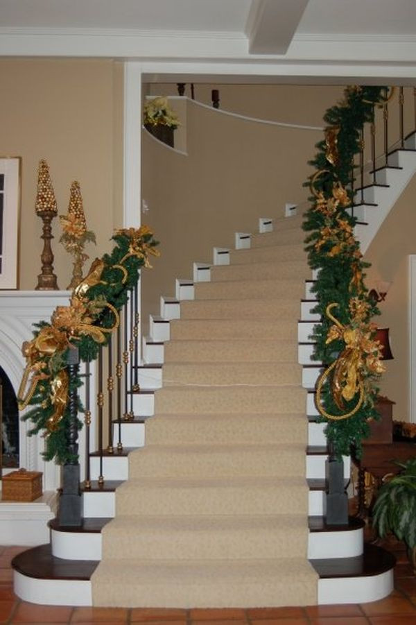 Best ideas about Christmas Staircase Decorating
. Save or Pin Decorate The Stairs For Christmas – 30 Beautiful Ideas Now.