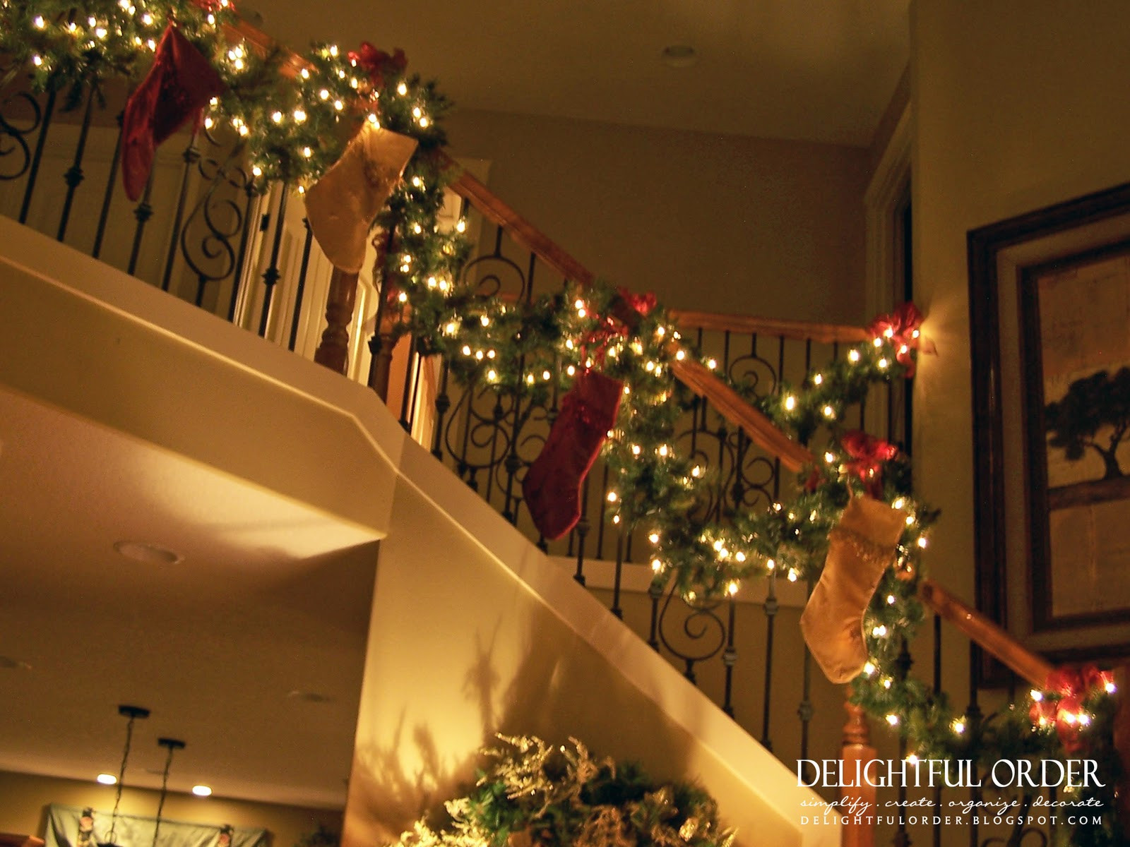 Best ideas about Christmas Staircase Decorating
. Save or Pin Delightful Order Staircase Christmas Decorating Now.