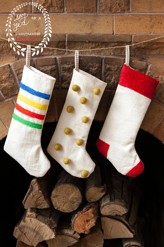 Best ideas about Christmas Stocking DIY
. Save or Pin DIY Felted Christmas Stockings Giveaway Say Yes Now.