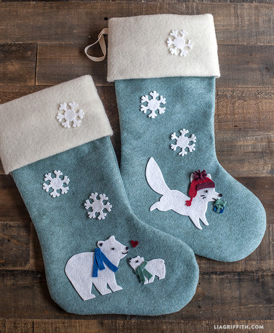 Best ideas about Christmas Stocking DIY
. Save or Pin DIY Felt Christmas Stockings Lia Griffith Now.