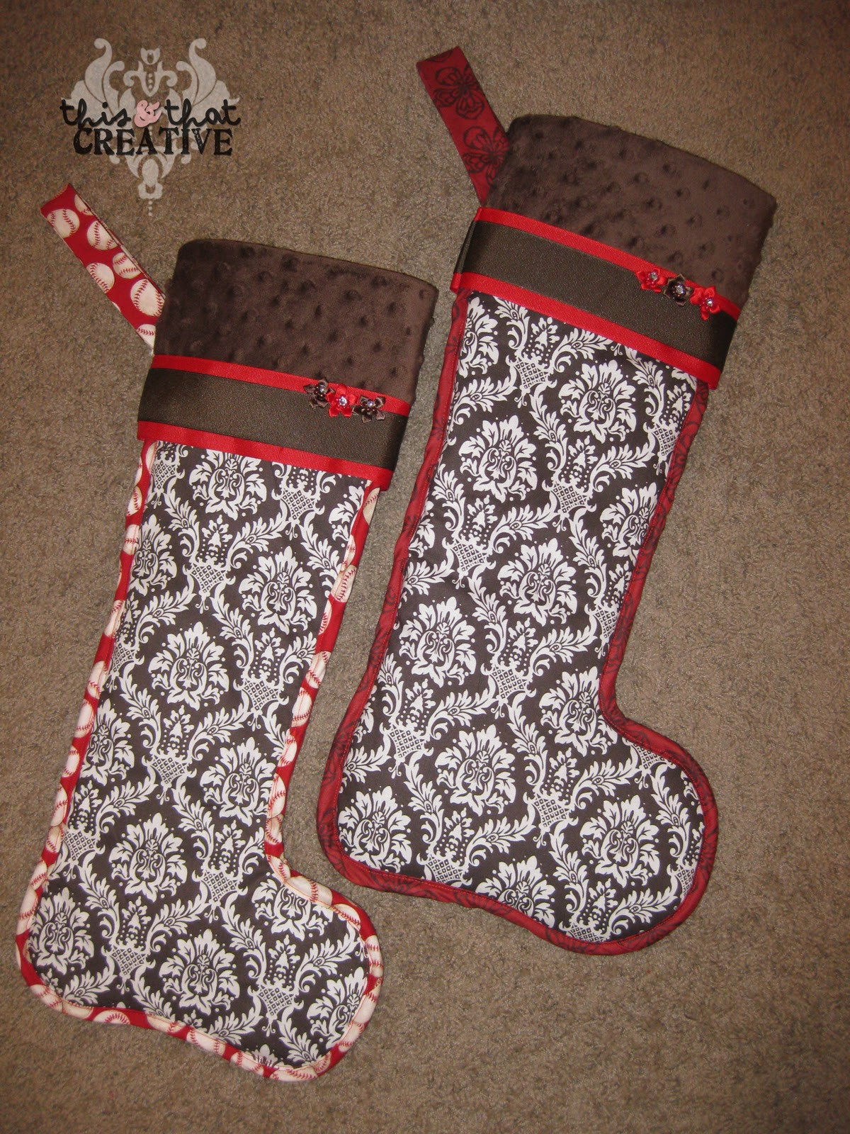 Best ideas about Christmas Stockings DIY
. Save or Pin This and That Creative Blog DIY Christmas Stockings Now.