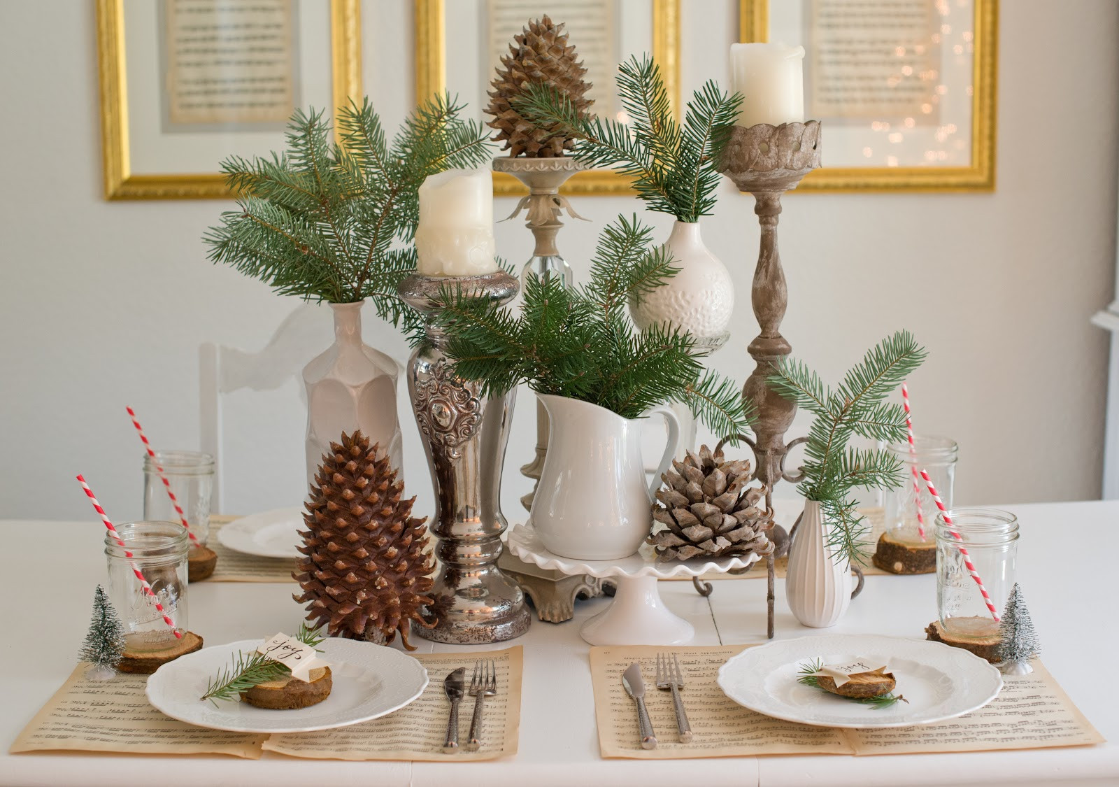 Best ideas about Christmas Table Ideas
. Save or Pin Domestic Fashionista Natural Christmas Tablescape Now.