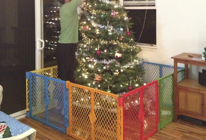 Best ideas about Christmas Tree Baby Gate
. Save or Pin Toddler vs Christmas Tree Now.