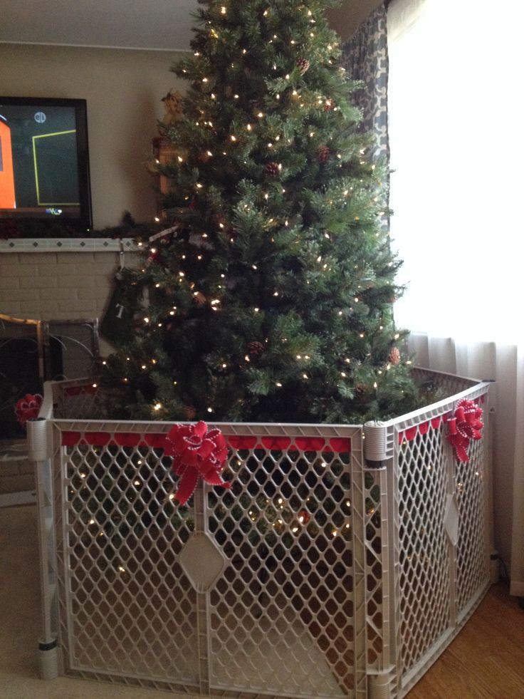 Best ideas about Christmas Tree Baby Gate
. Save or Pin How to make the baby gate around the Christmas Tree less Now.